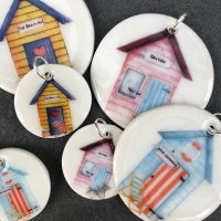 Assorted Beach Hut Pendants